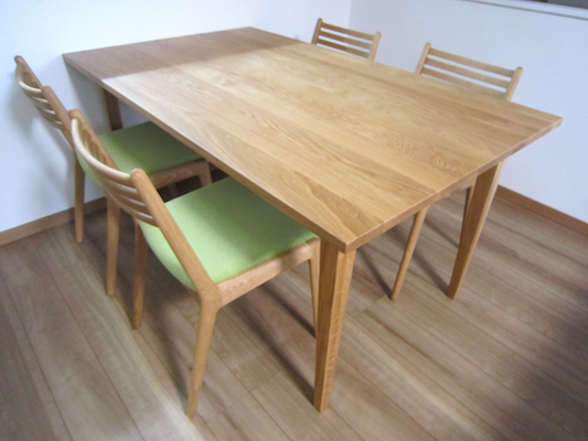 木材テーブル レインボーラメ (ホワイト白)